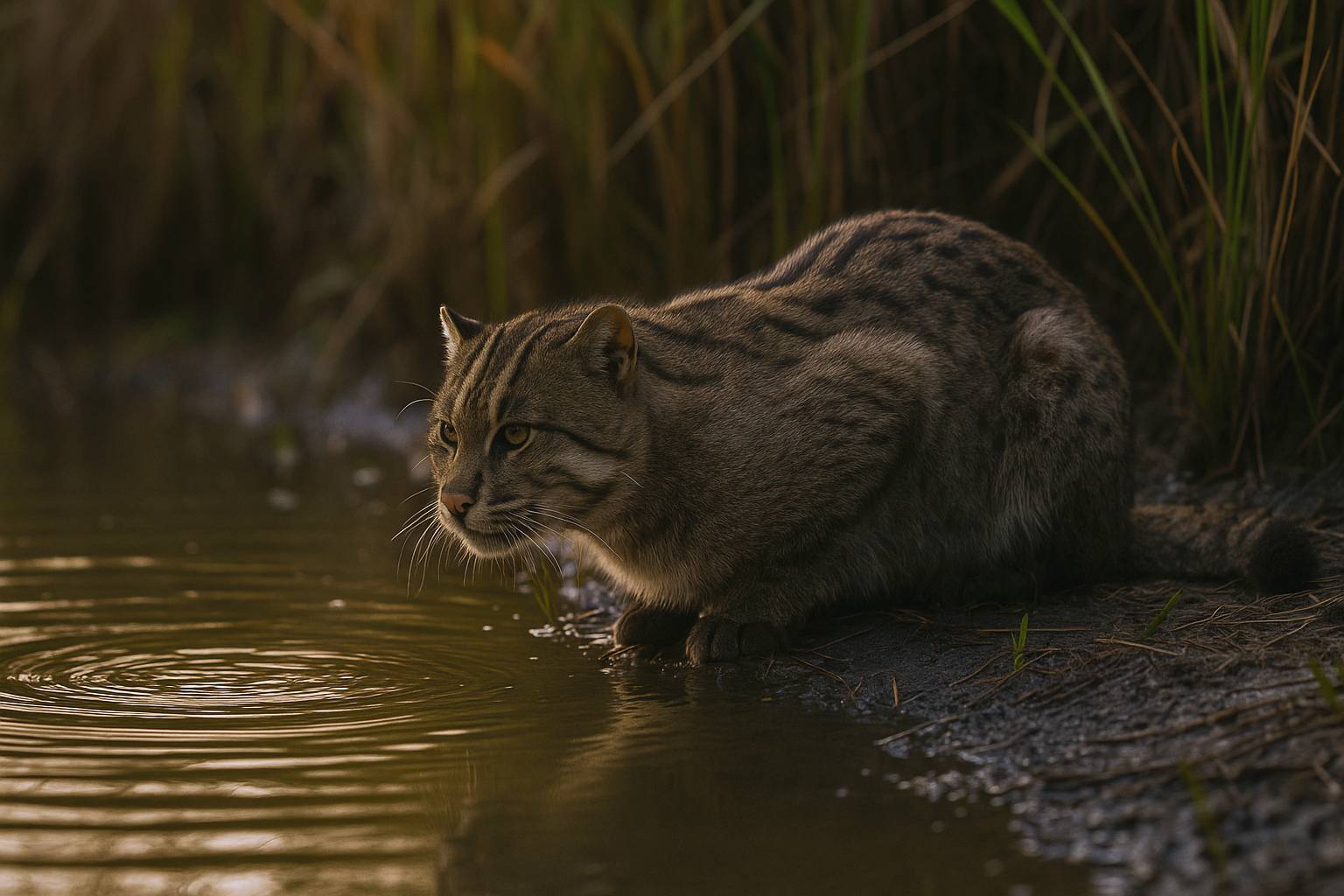 fishing cat india, wild cats of india, swamp cat india, rare cats in india, fishing cat facts, fishing cat conservation, wetland cats india, vulnerable wild cats, fishing cat behavior, fishing cat habitat, indian mangrove wildlife, lesser known wild cats